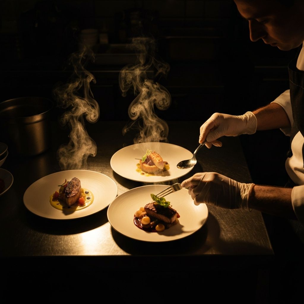 Chef preparing food